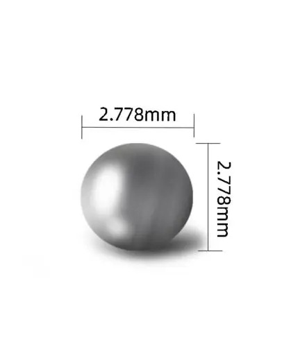 

440C Stainless Steel G25 Bearing Balls 100PCS 7/64" 0.1094 inch 2.778mm Diameter Solid Balls 440