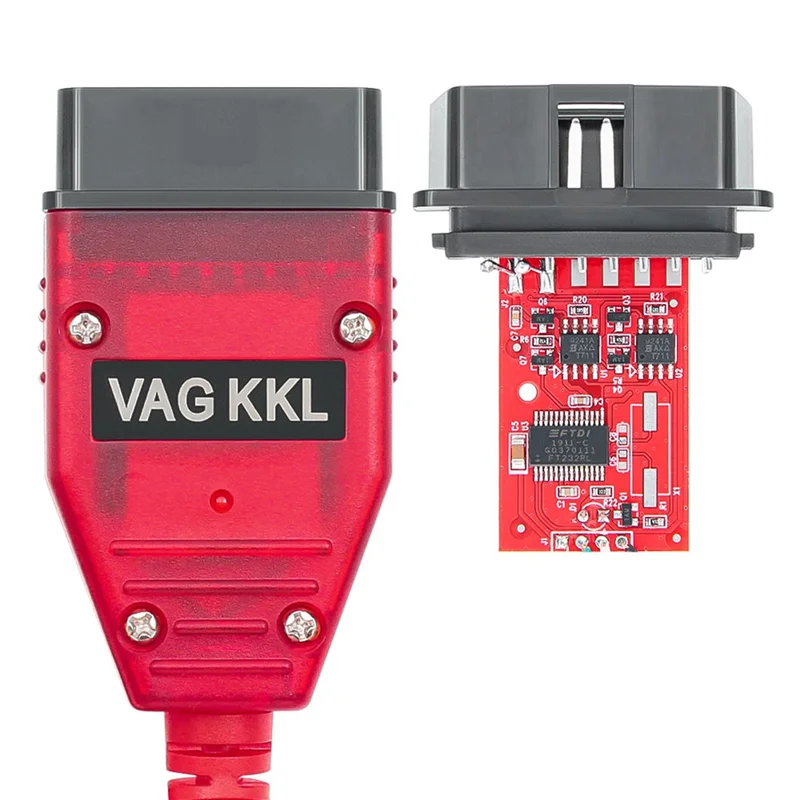 VAG 409 New Red PCB Board 9241A Chip VAG COM KKL FTDI FT232RL for VAG KKL USB Tool OBD2 USB Diagnostic VAG409.1 KKL