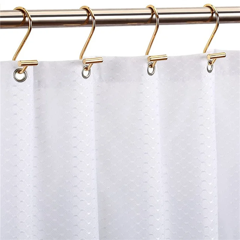 36x anéis de ganchos de cortina de chuveiro, anéis decorativos de bronze para haste de chuveiro, ganchos de chuveiro cabides em forma de t-abxk