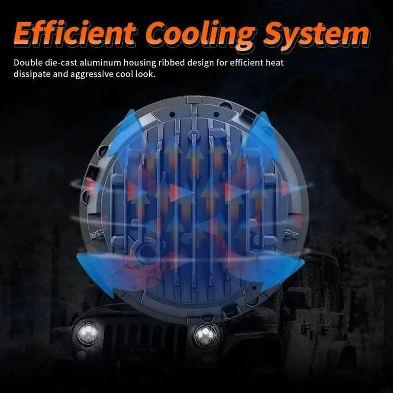 2025 جديد 2 قطعة 300 واط RGB LED عيون الملاك المصباح سيارة ديكور الكاشف مصباح الضباب ل رانجلر #2