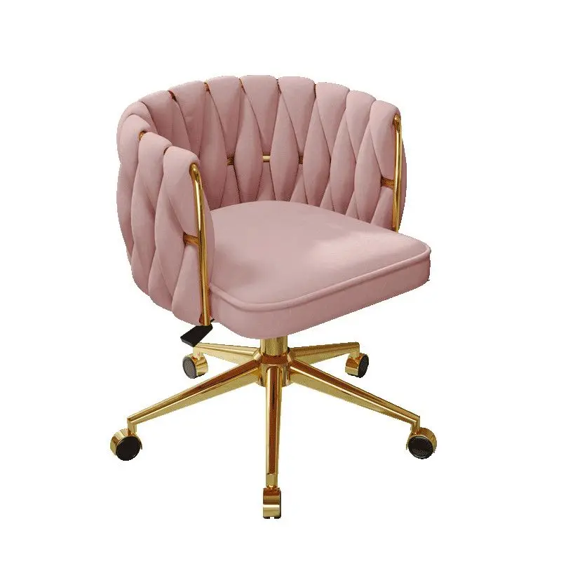 

Light luxury rotation chair Bedroom women's dressing stool Home dorm stool Front desk Office Makeup anchor gaming chair