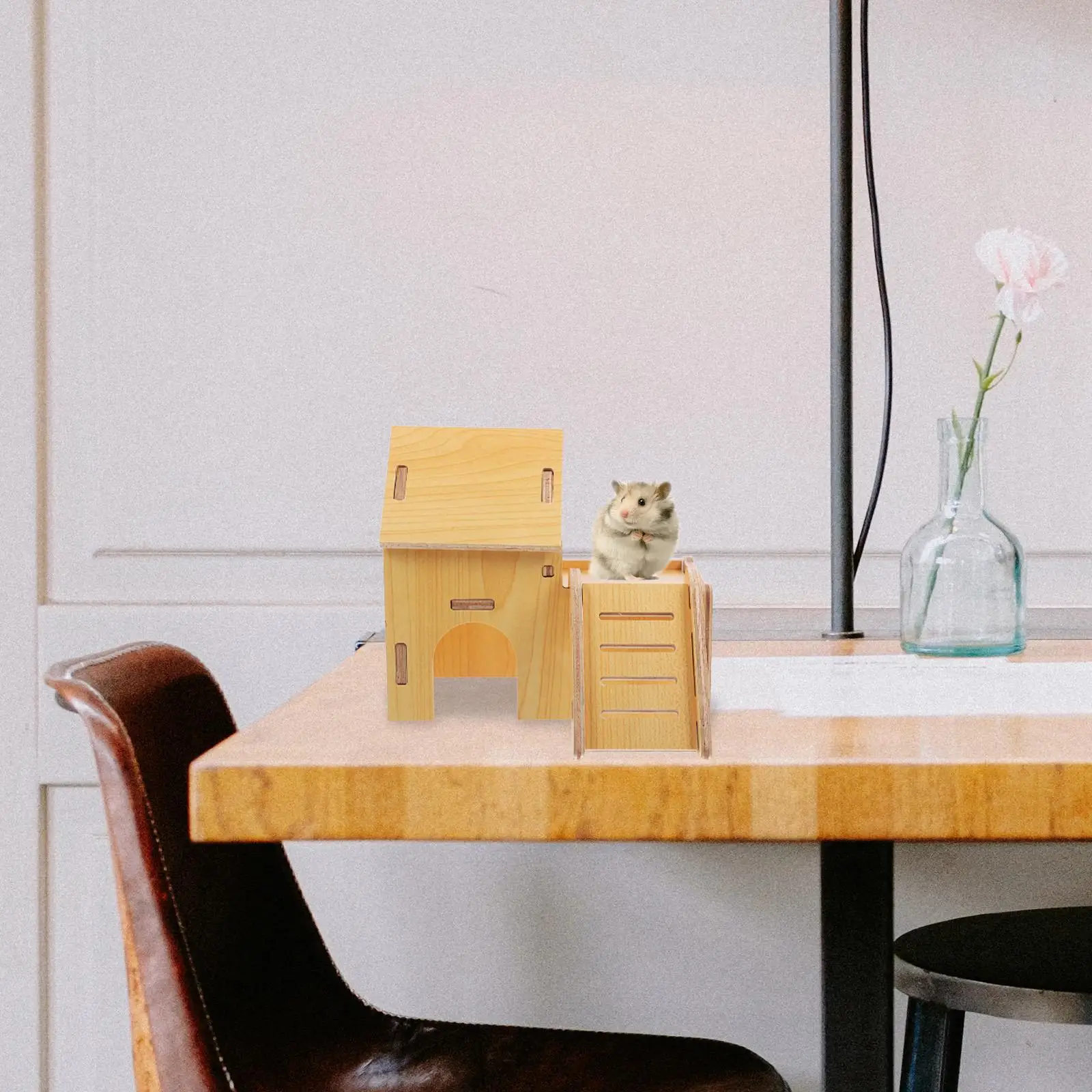 Hamster Nest House Guinea Pig Houses and Hideouts Rat Cage Accessories Wooden Small