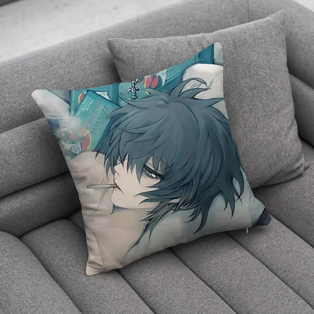 T-Towa slow damage Pillow Case Anti-dustmite Pillowcase Invisible zipper silky short plush Sofa cushion cover