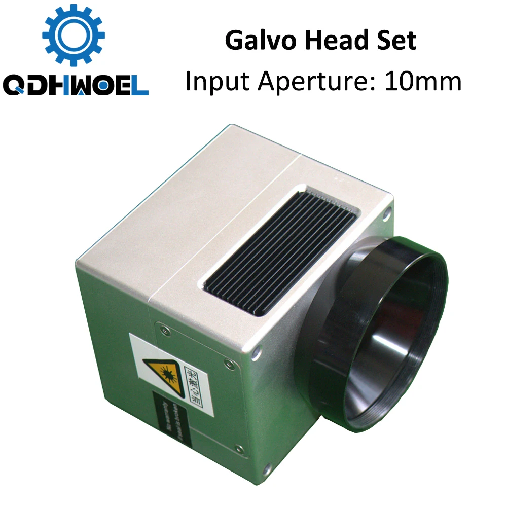 

QDHWOEL 1064nm Fiber Laser High Speed Scanning Galvo Head SG7110 Input Aperture10mm Galvanometer Scanner with Power Supply Set