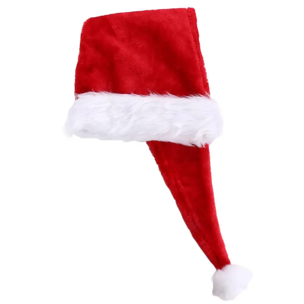 

Warm Party Decoration Hat Santa Claus Winter Christmas Gift Red Christmas Hat Long Christmas Cap Christmas Decoration Plush Hat