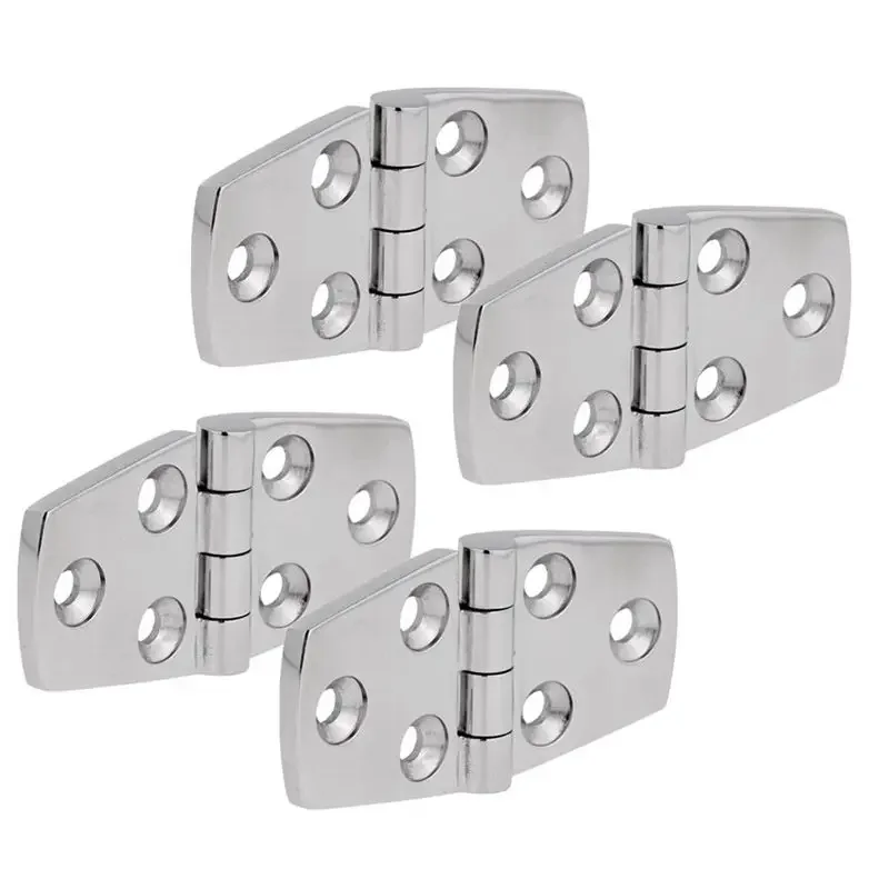 Marine 4 Pieces Stainless Steel Strap Hinge Door Hinge For Marine Boat Yacht 76 X 38 Mm Rafting Boating Accessories Boat Marine