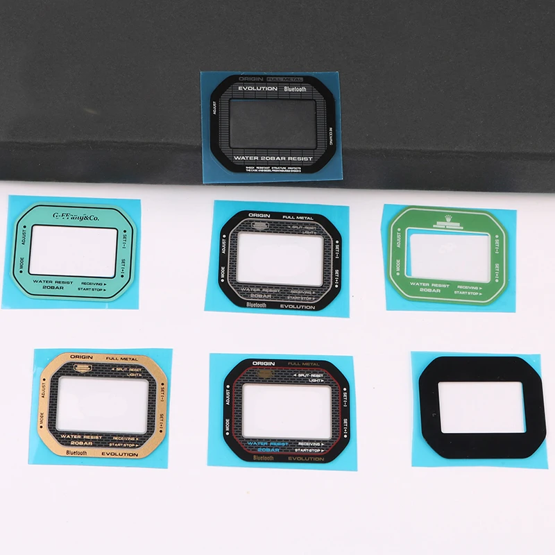 小さな正方形の修正時計,強化ガラス,ミラーステッカー,カシオgショック,dw5600,dw5600,DW-B5600,dw5635,dw 5600,トレンディ