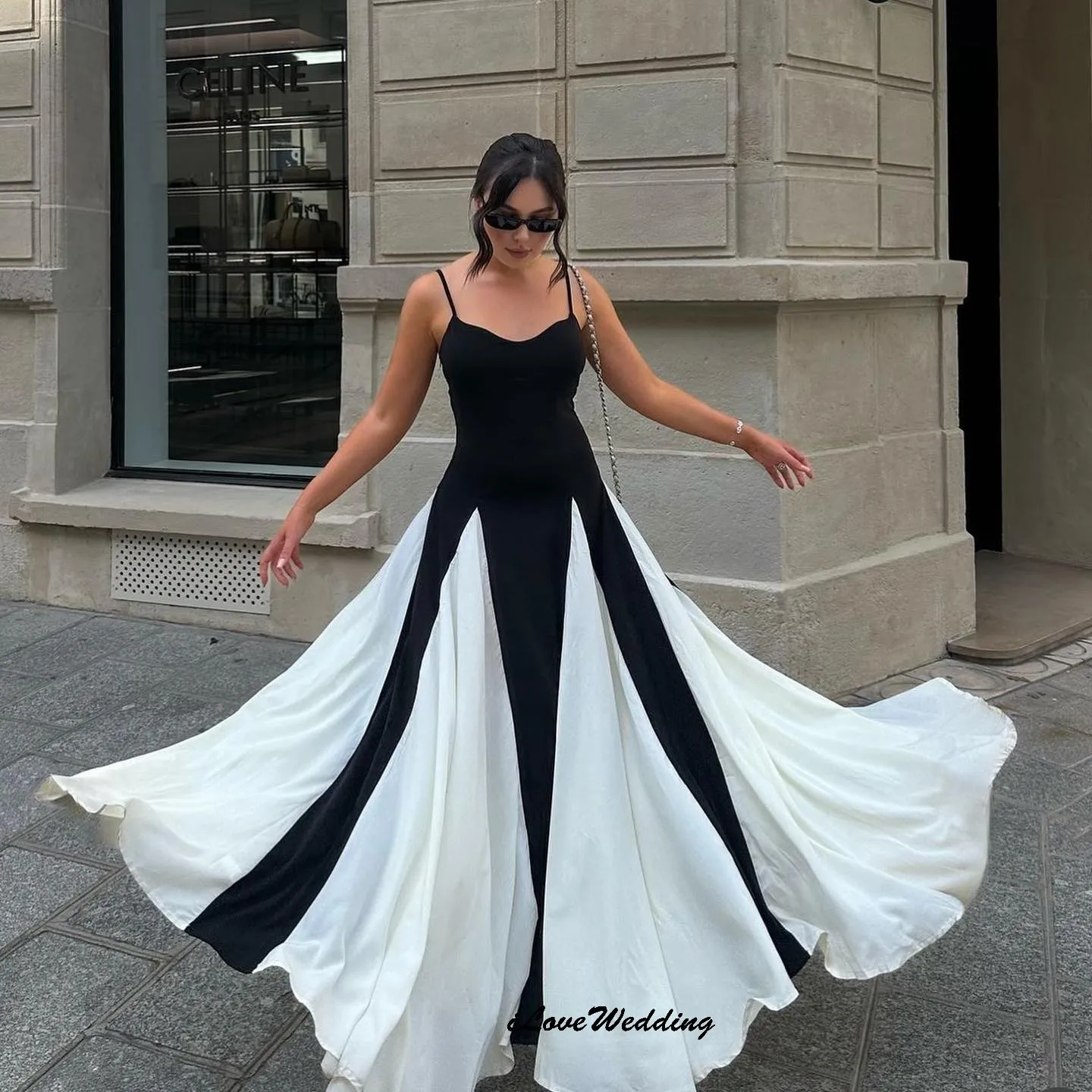 

Elegant Spaghetti Strap Prom Dresses 2025 A-Line Wedding Party Dresses Ruched Formal Gowns For Women Floor Length Customized