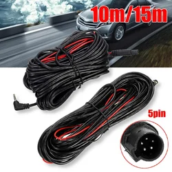 Aux Extension 2.5mm 10M/15M cable usb 5Pin Recorder car Rear View Backup Camera Auto Car Camera Filter Reverse Extension Cable