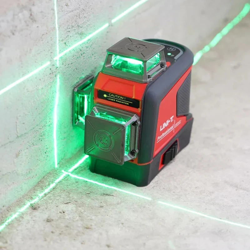 Imagem -04 - Uni-t-auto Nível Laser Verde Verde Horizontal e Vertical Feixe Verde Ferramenta Cruz Lm576ld-e 12 16 Linha