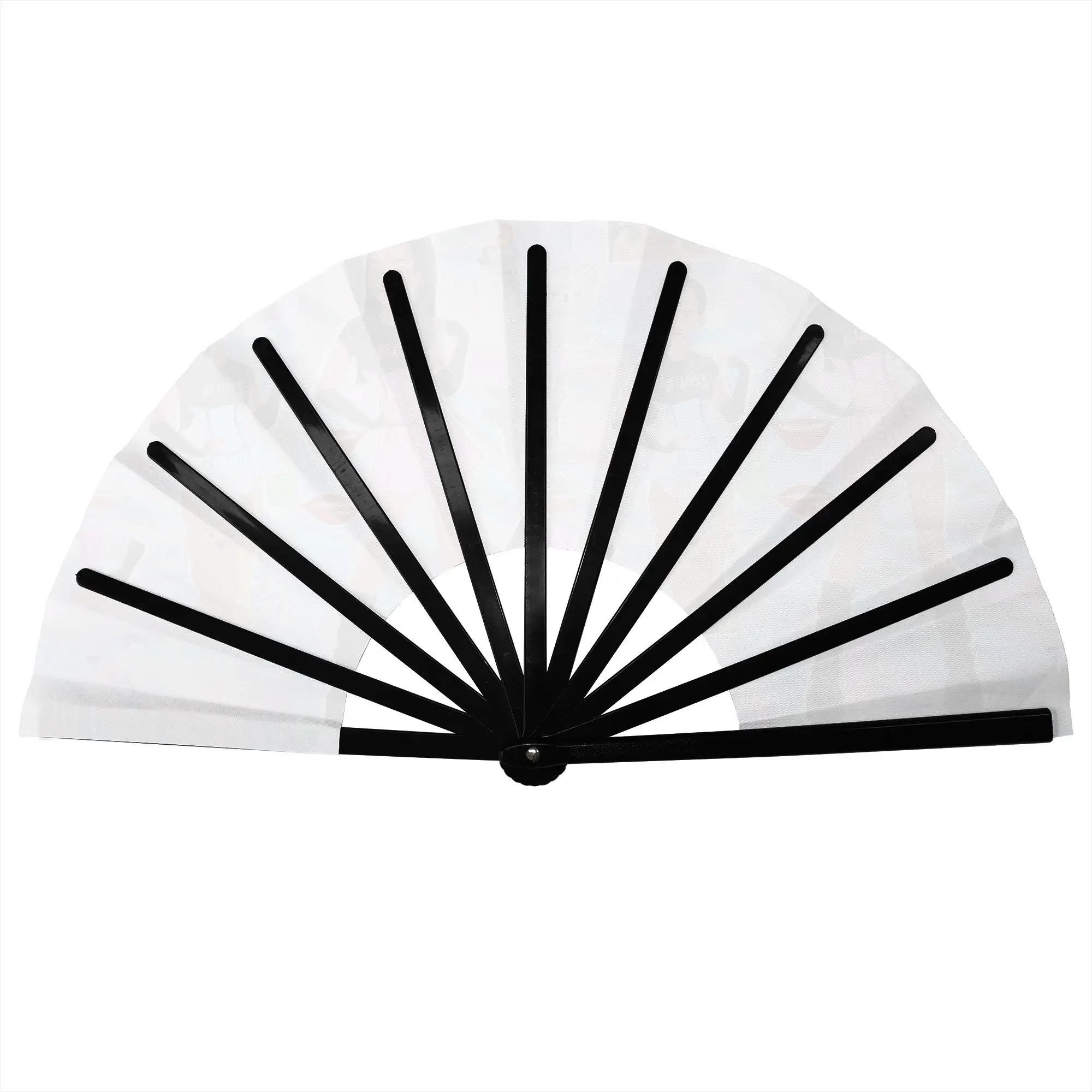 E-Emilia Mernes Mp3 Singer Folding Hand Fan DIY Classic Poster Polyester Fabric Fan Novelty Summer Accessory Decorative Fans
