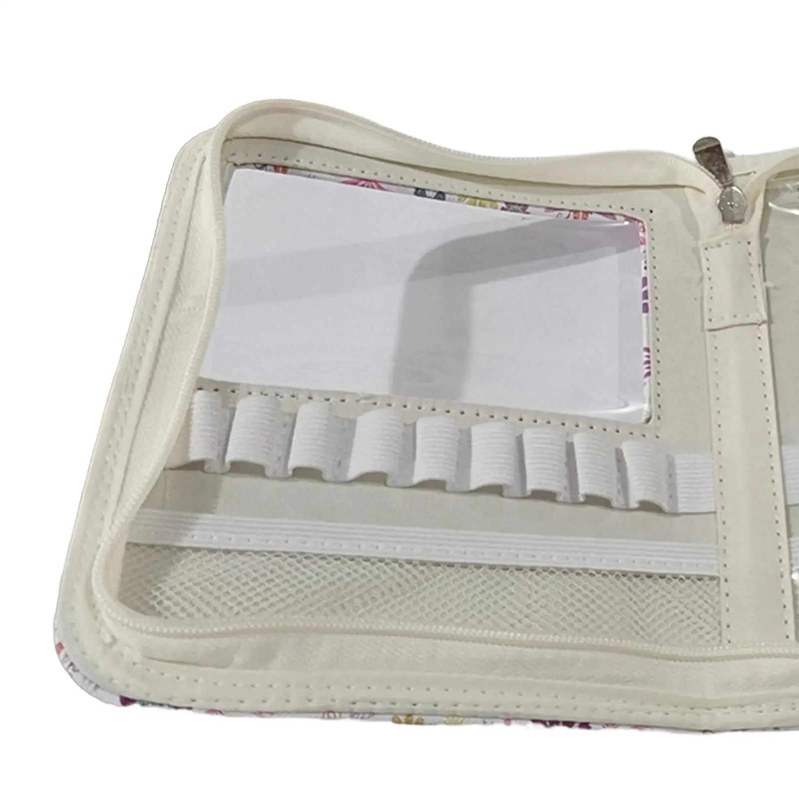 Water Resistant Crochet Hook Organizer Case for Knitting Scissors and Tape Measure Compact Travel Pouch for Women