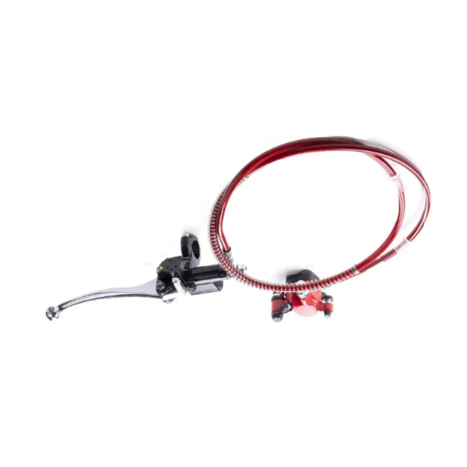 Hose Hydraulic Disc Brake Caliper, Brake Master Cylinder Caliper Assy, Cylinder Caliper Handle Lever Line Assembly, Red