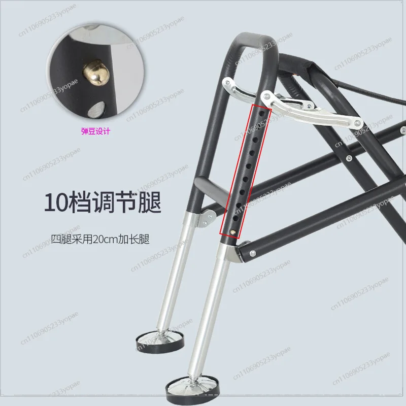 Multifunktionaler Angelstuhl mit verlängerten Beinen, verstellbarem und klappbarem tragbarem Tisch, Wild-Angelsitzhocker