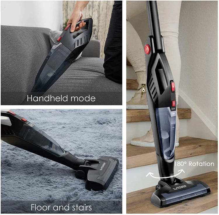 upright vacuum cleaner, 2 in 1 cordless stick vacuum cleaner battery rechargeable handy vacuum cleaner