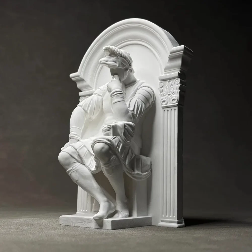 Vintage Lorenzo De 'Medici Plaster Statue Crafts Desk Decoration Ornaments Renaissance Characters Sculpture Room Aesthetic Decor