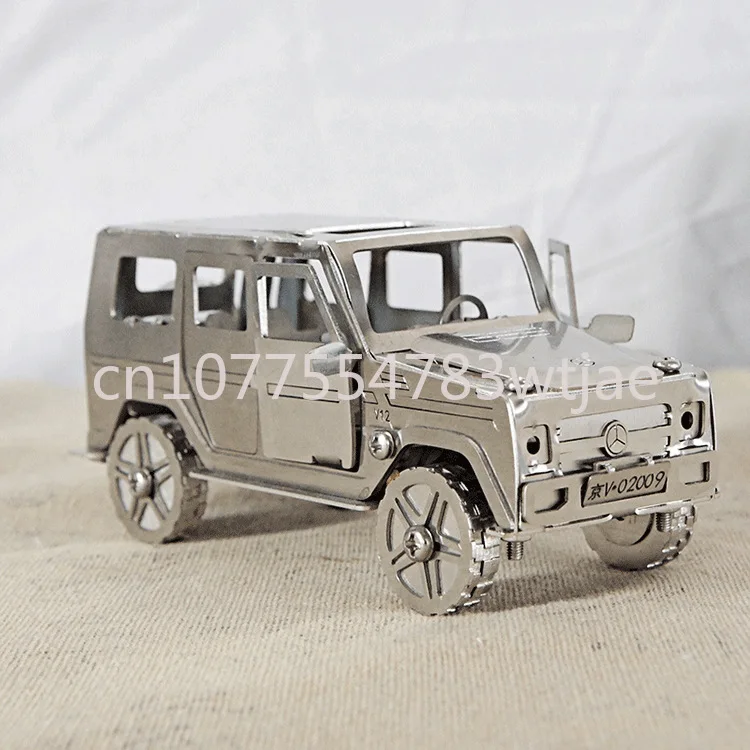 Stainless steel cut metal car model, room decoration, children's gift SMG50, exquisite gift