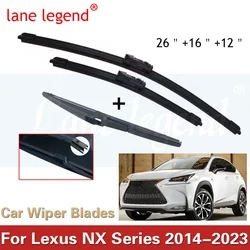 Car Wiper Front & Rear Wiper Blades Set For Lexus NX Series NX200 NX200t NX300h 2014 - 2023 Windshield Windscreen 26