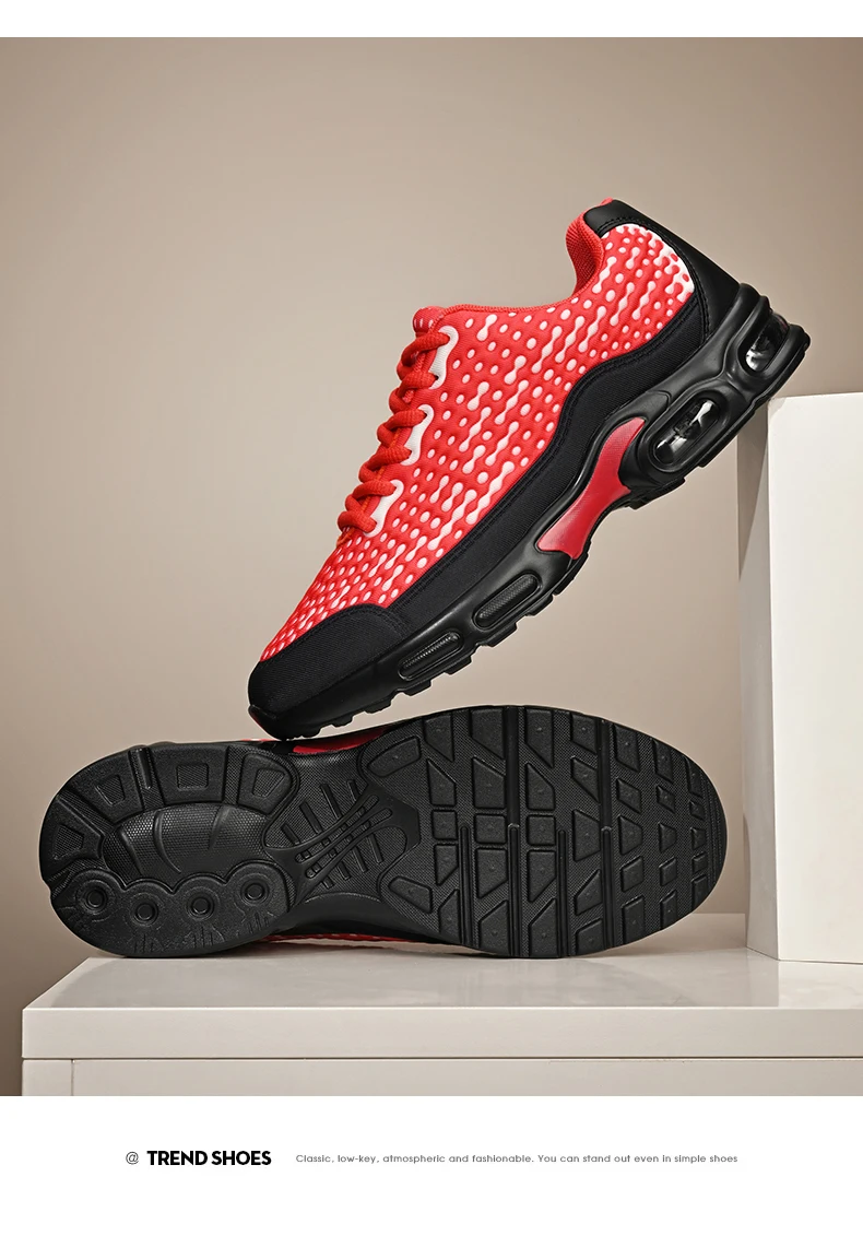 Herren-Sportschuhe, atmungsaktive Mesh-Schuhe, gepolsterte Outdoor-Schuhe mit Luftpolsterung, Freizeitschuhe, Straßenlaufschuhe – Detail 19