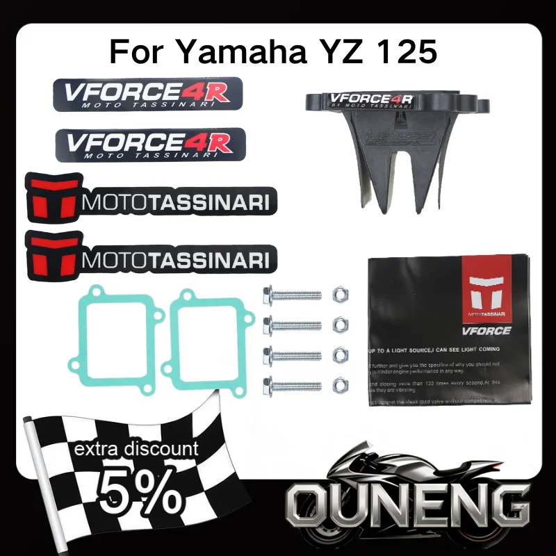 

For V4R04 4R AG602A V Force 4 Yamaha YZ 125 05-2021 YZ125 2005-2020 Motorcycle Reed Valve System Valve V-Force
