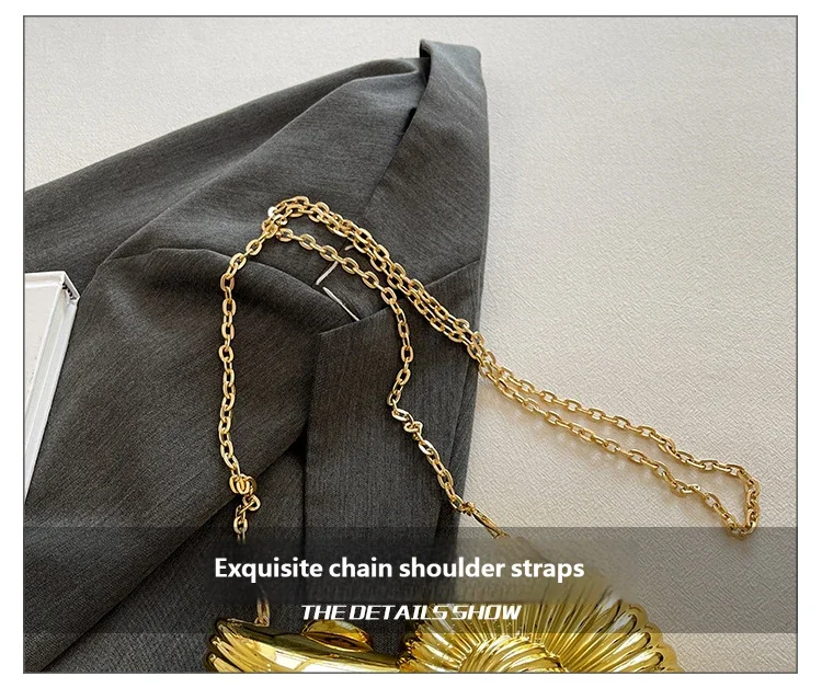 Damen-Schultertaschen 2026 Neue Muschel-Umhängetasche Hochwertige Acryl-Luxus-Bankettasche für Frauen – Detail 3