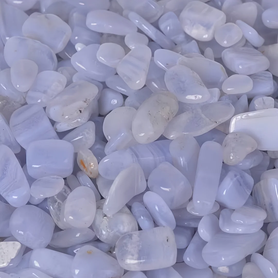 Blue Chalcedony chips Stone, C - Aquarium Plant Gravel ulasan dan harga