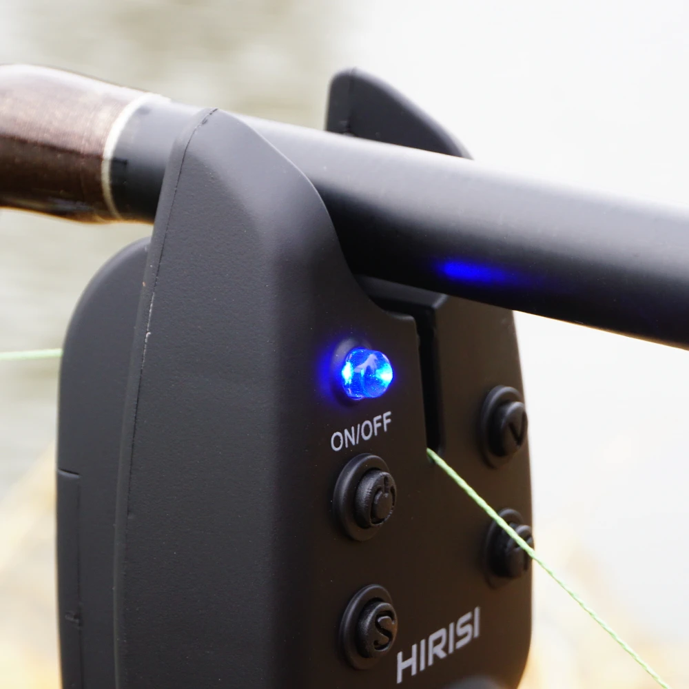 Hirisi 2er-Set Karpfenbissalarm mit LED-Nachtlicht, hoher Empfindlichkeit und Anti-Interferenz-Bissensor – Karpfenangel-Alarmindikator-Ausrüstung – Detail 5