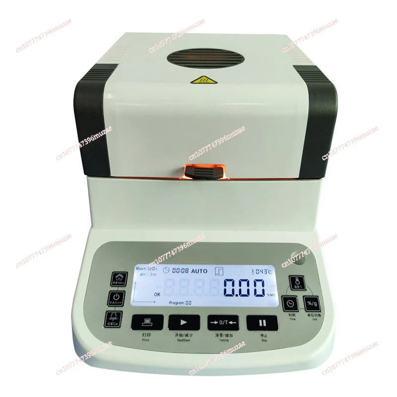 NEW Rapid Halogen Heating Moisture Meter Tester for Corn Grain Food Rubber Plastic Granule Moisture Analyzer Measure Instrument