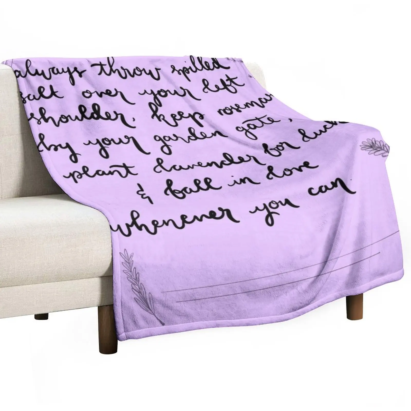 Practical Magic Throw Blanket Decorative Throw Hair Sofa Throw Soft Plaid Blankets