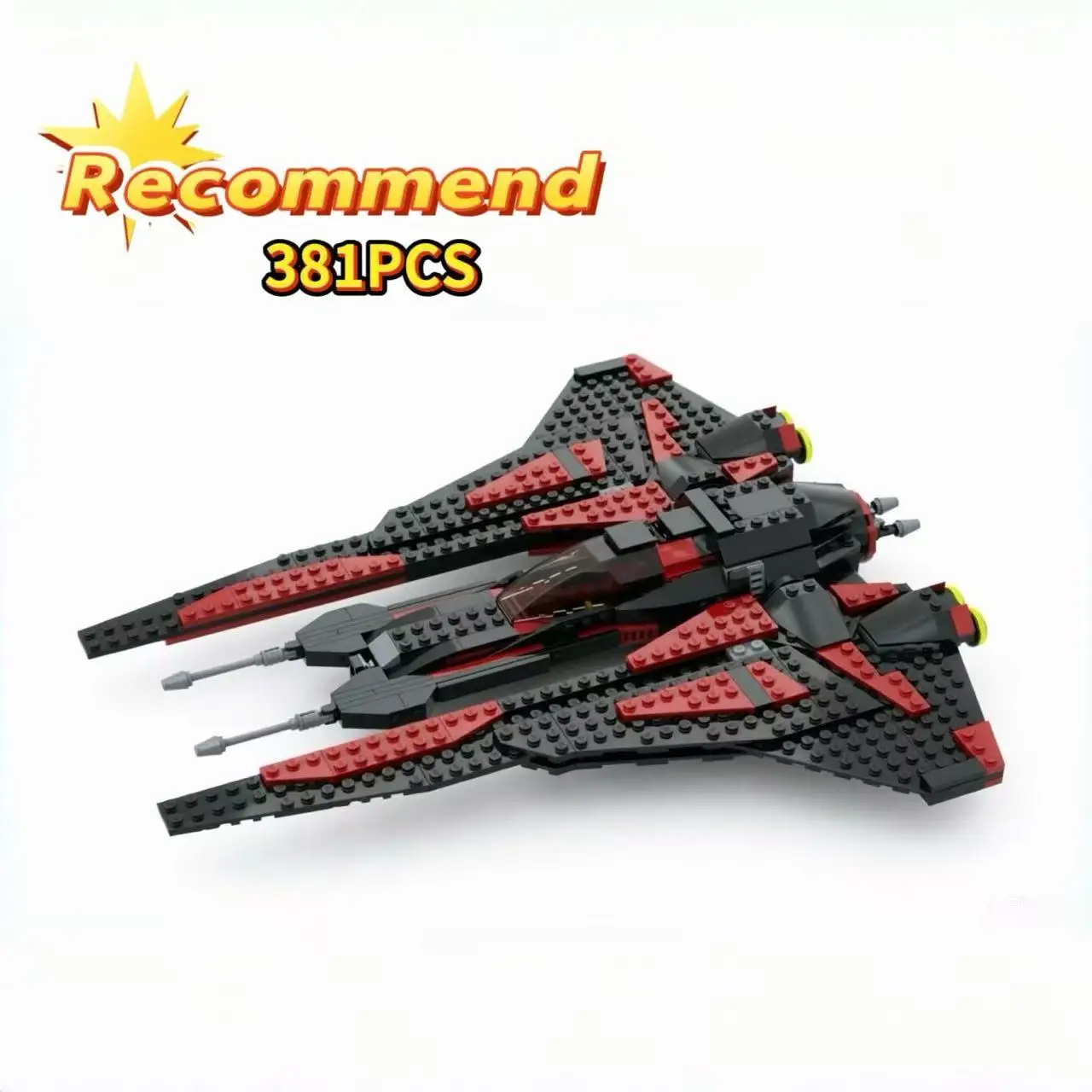 

MOC-32433 Модель истребителя из строительных блоков, 381 деталь, подарок на день рождения для детей, игрушка и украшение для мальчиков