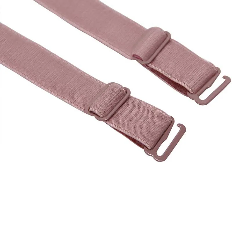 1 Pair 1.5cm Candy Color Double-Shoulder High Quality Adjustable Shoulder Strap Elastic Bra Straps For Female Girls Underwear