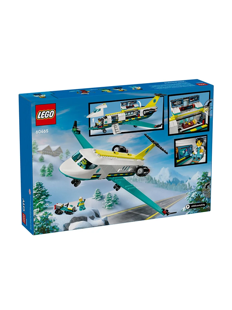 

Lego City Group 60465 Aviation Medical Rescue Plane Boy Building Block Toy Children's Day Gift