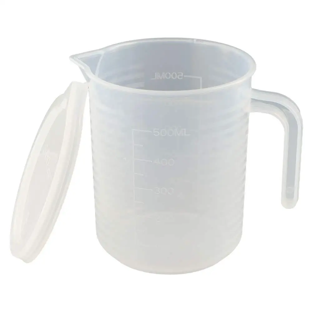 Multi Size Large-capacity Graduated Measuring Cup Transparent Water Jug Scale Cup with Lid Plastic Water Container Drink Shop