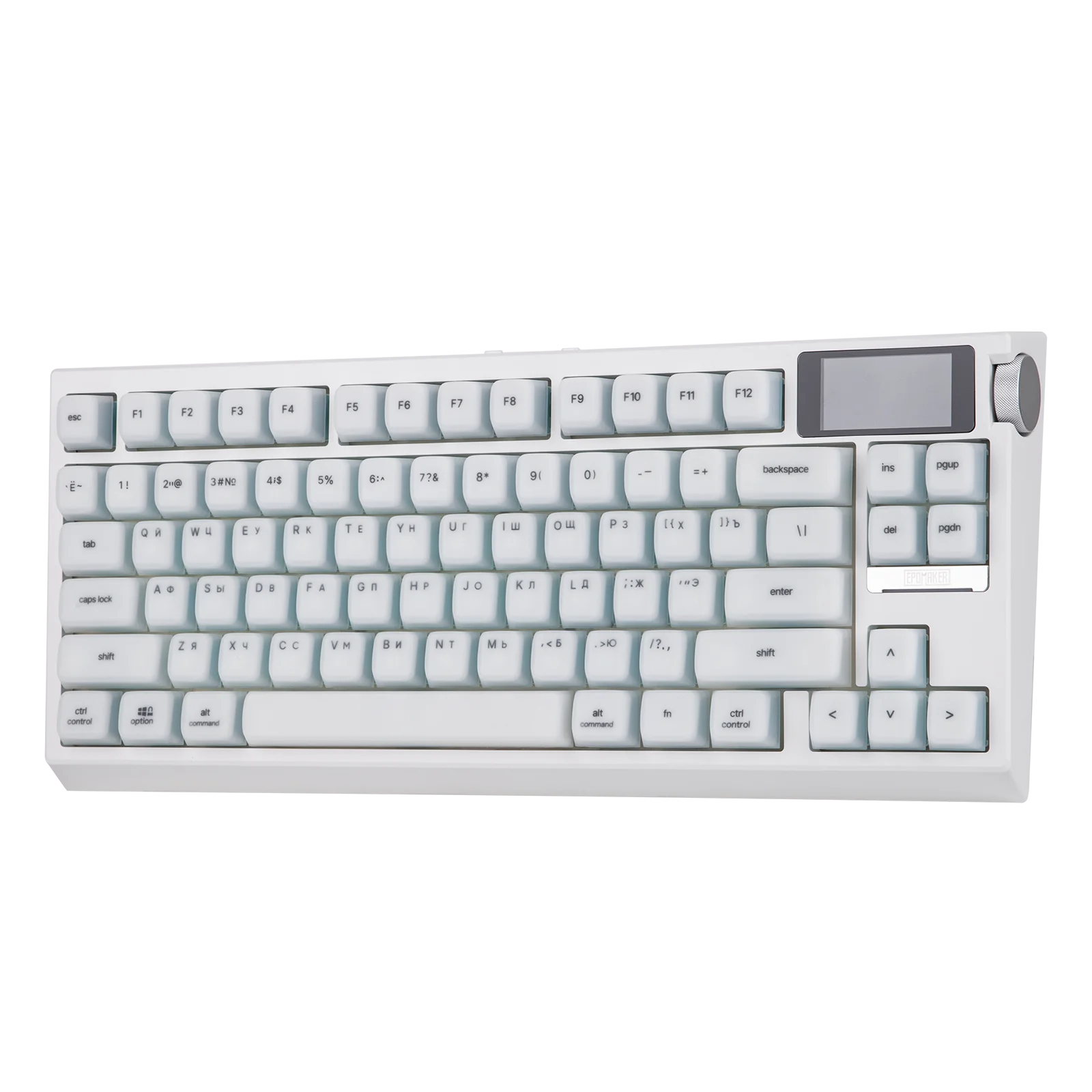 RU Layout EPOMAKER G84 PRO 80% Russian QWERTY ANSI Layout Tri-mode Wireless Mechanical Keyboard with 8000mAh Battery & RGB Backlights