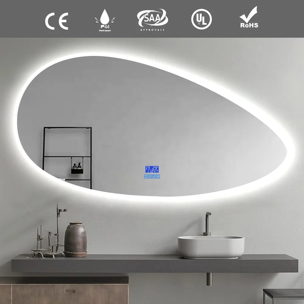 Waterproof Anti-Fog Irregular LED Smart Vanity