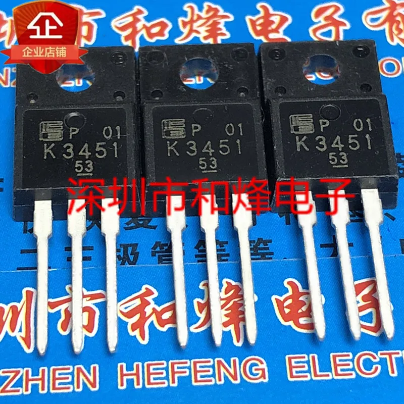 10PCS/Lot K3451 2SK3451  TO-220F 600V 13A  Really Stock Original Best Quality Fast Shipping 100%Test