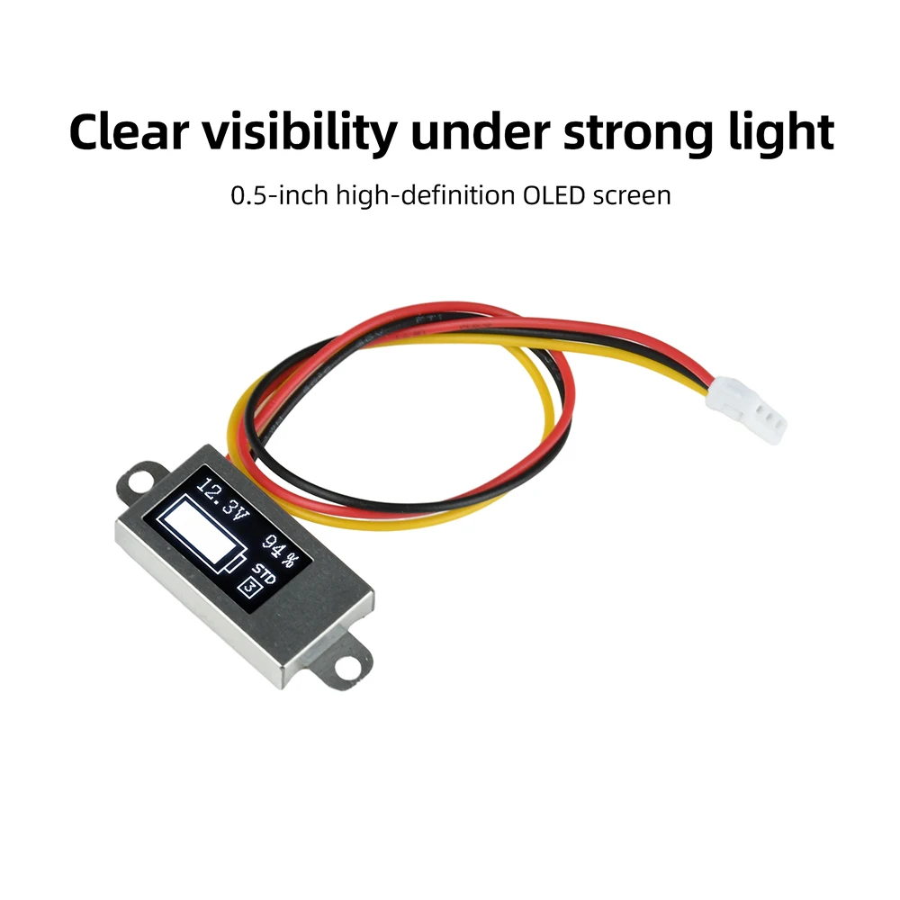 DC 0-30V Ultra-Dünnes Digitales Voltmeter & Batteriemessgerät 0,5-Zoll-OLED-Display Spannungstester 1-6S Einstellbarer Batterie-Ladestandsprüfer – Detail 11