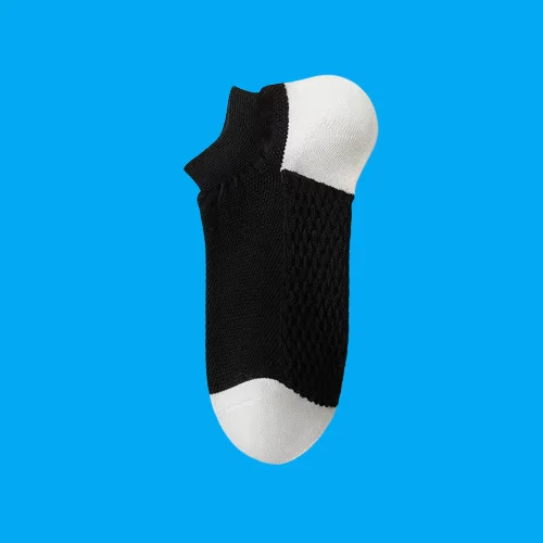 5/10 Pairs Men's Short Socks Massage Bottom Mesh Breathable Sweat-Absorbent Deodorant Summer Thin Men's Socks