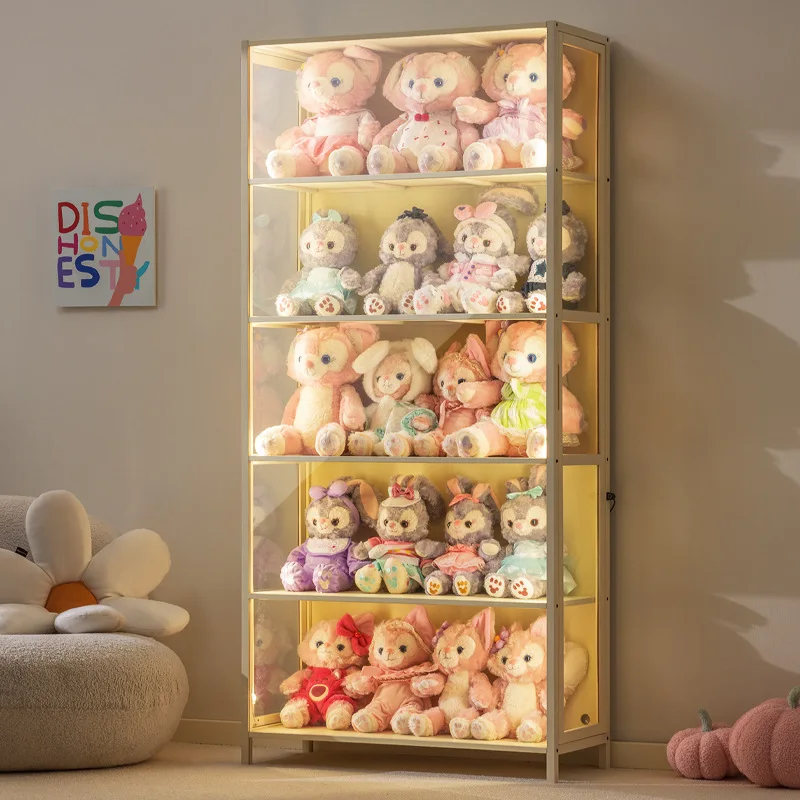 

Cabinet with Light Cabinet Transparent Lego Display Cabinet Household Model Display Toy Display Rack