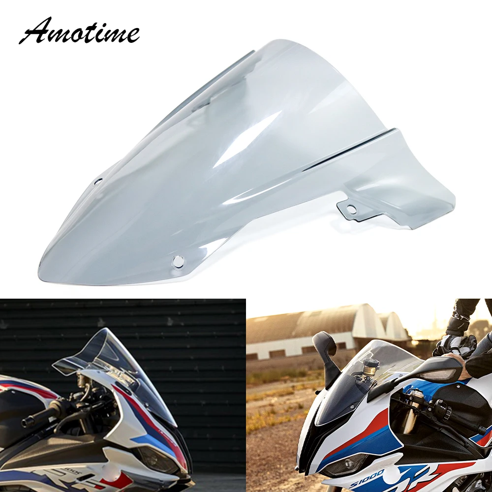 

S1000RR Motorcycle Parts Double Bubble Front Windscreen Windshield Shield Wind Deflector For BMW S1000RR S1000 RR 2019-2021 2022