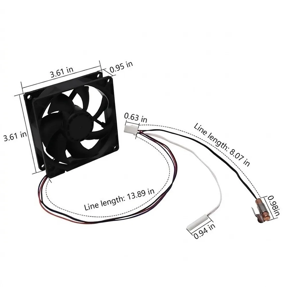 Replacement Evaporator for fan Motor W11087438 for Refrigerator Models Including MFX2676FRZ00 MFX2876DRH01 WRV996FDEH00
