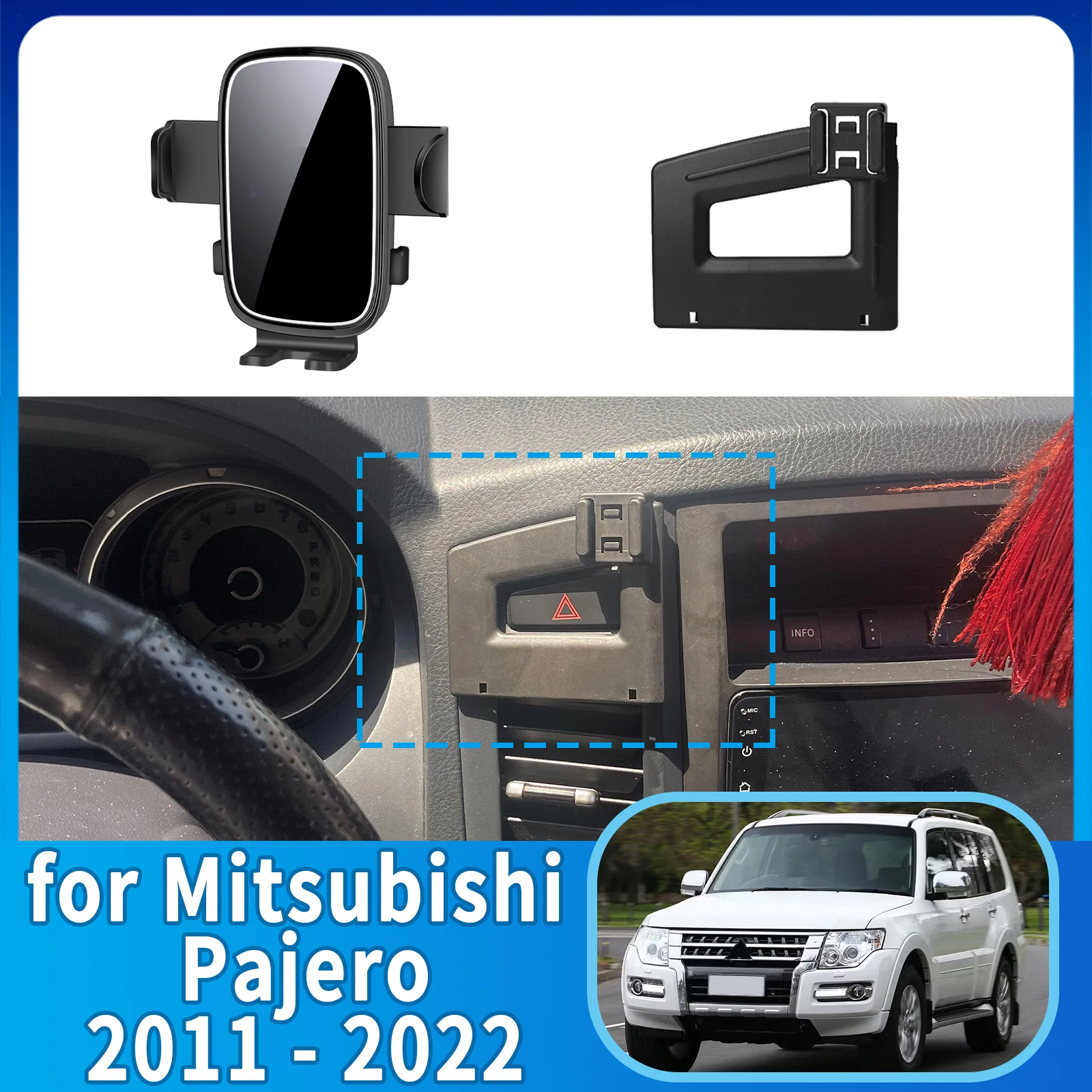 

fit for Mitsubishi Pajero 2011-2022 Phone Holder, Dashboard Screen Mount Bracket Easy Installation​​ Car accessoires