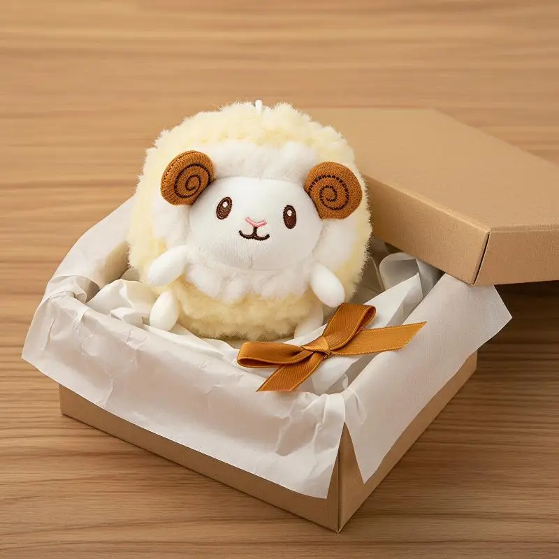 Cute Fluffy Plush Sheep Keychain Soft Touch Multi Color Options Perfect For Backpack Pendant Birthday Gift For Kids Girls