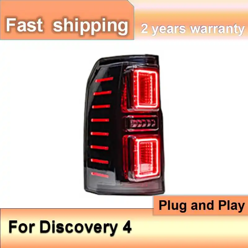 اكسسوارات السيارات لاند روفر ديسكفري 4 أضواء خلفية 2005-2016 ديسكفري 4 المصابيح الخلفية الخلفية DRL الضباب الفرامل بدوره إشارة عكس #3