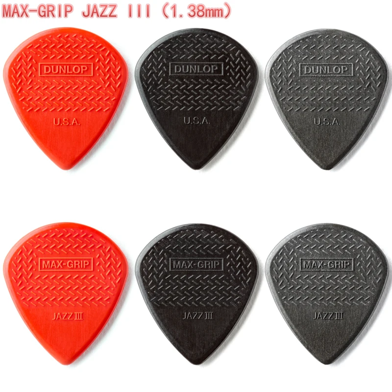 Dunlop Jazz 3 XL MAX IP ULTEX Guitar Pick for  Bass 138mm Jazz Style Guitar Accessories