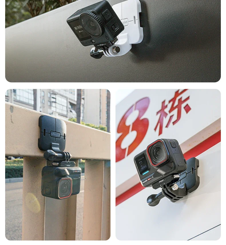 aMagisn Unsichtbare Magnetische Nackenhalterung, POV Nackenhalterung für Gopro / DJI Pocket 4 / Insta360 Ace, Luna Ultra Zubehör – Detail 11