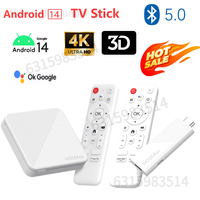 Android 14.0 TV Stick 4K Set Top Box 2GB 8GB/2GB 16GB Android TV Stick Allwinner H313 Quad Core TV Dongle with Remote