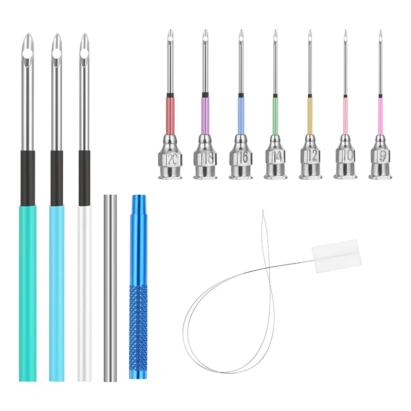 13 PCS Punch Needle Kit Embroidery Punch Needle Tool Punch Needles With Handles Punch Embroidery Kit For DIY Craft