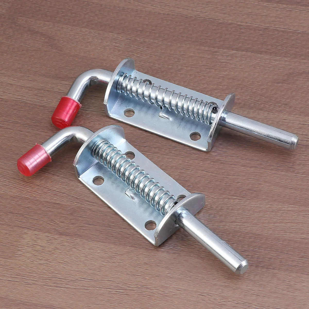 

2pcs Stainless Steel Spring Pin Latch Lock Iron Tailgate Fastener Locking Assembly Durable Rust Resistant Utility Trailer Gate