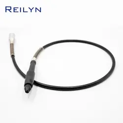 Black Flexible Shaft Tube 0.3-3.2mm Adjustable Clamping for Dremel/Grinder with M18/M19 Screw Size Flexible Shaft